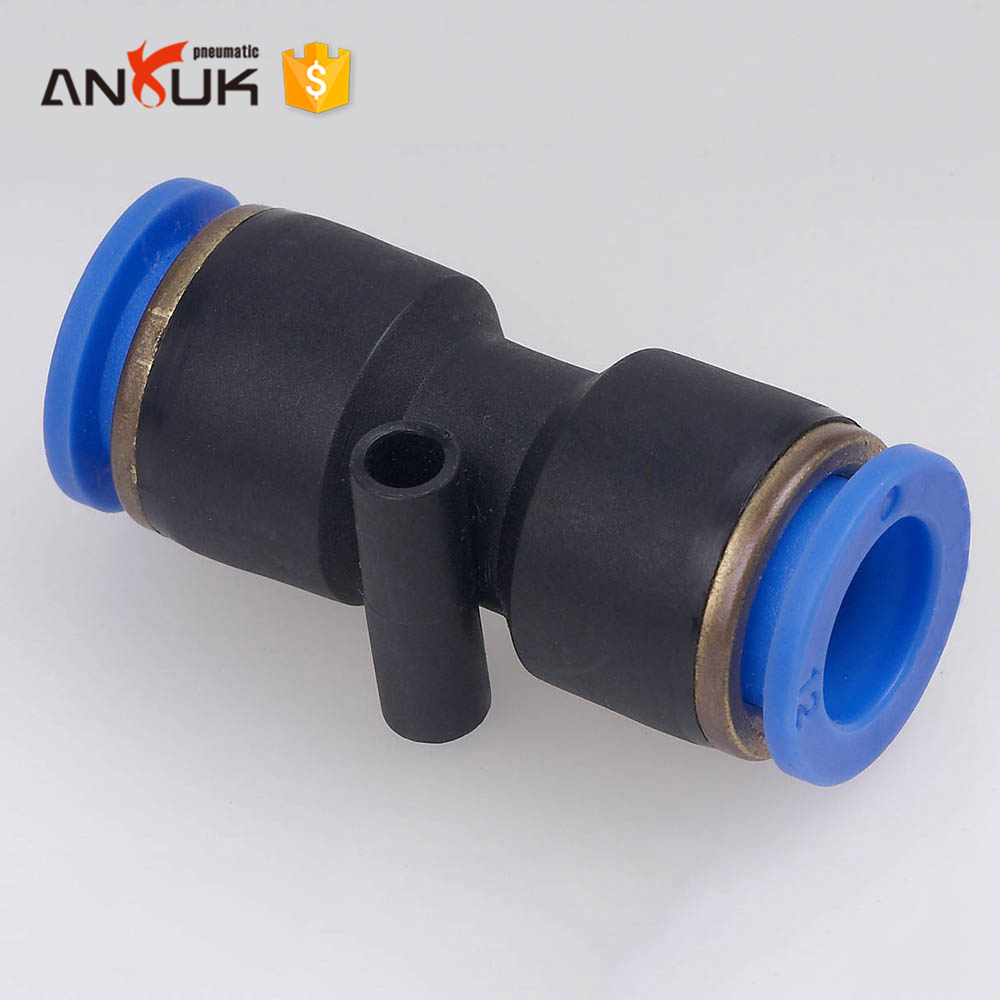 PU series pneumatic push in fitting straight union quick connector air hose fittings